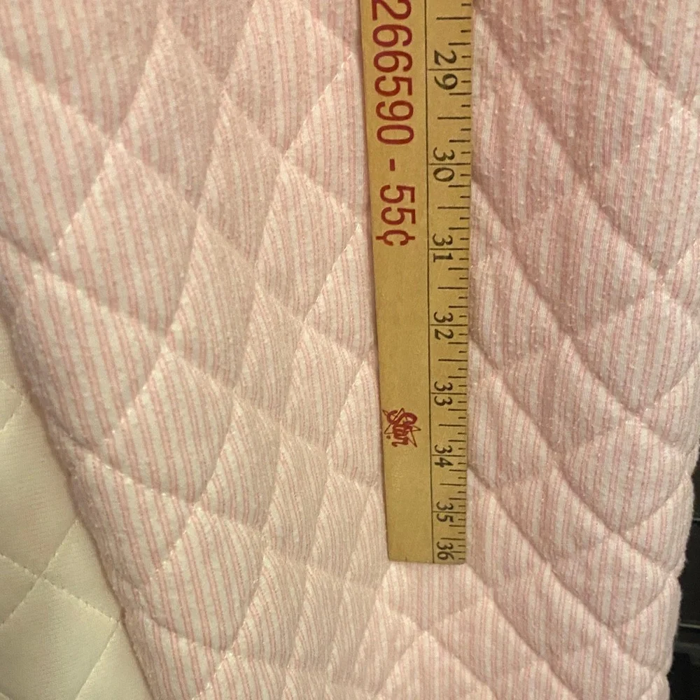 Miss Elaine Pink and White Quilted Nightgown